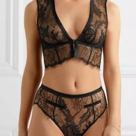 Agent Provocateur Sofiia Bra and Big Brief Set - Black, New, Size 2 (S) - Picture 2 of 5